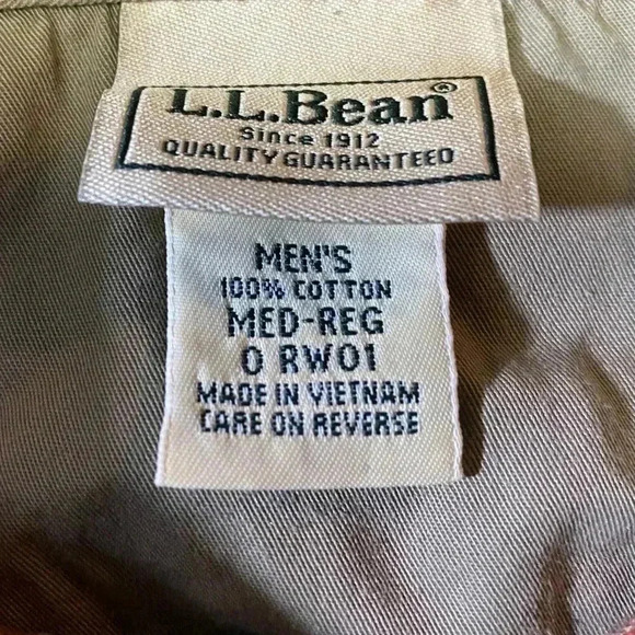 LL.Bean Men’s Rust Orange 3 Button Polo Shirt Size M‎ - Picture 8 of 9